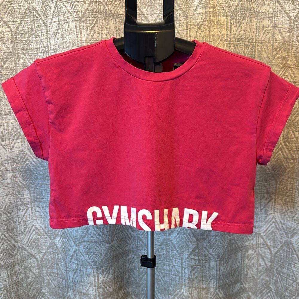 Gymshark Pink Short Sleeve Crop Top Tee